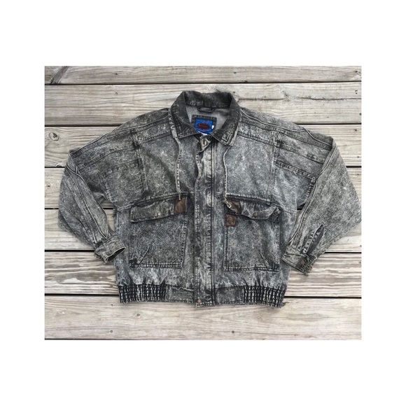 Vintage Other - Vintage 90s jean jacket stonewash denim men’s L